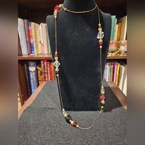 Vintage gold tone 23.5" necklace